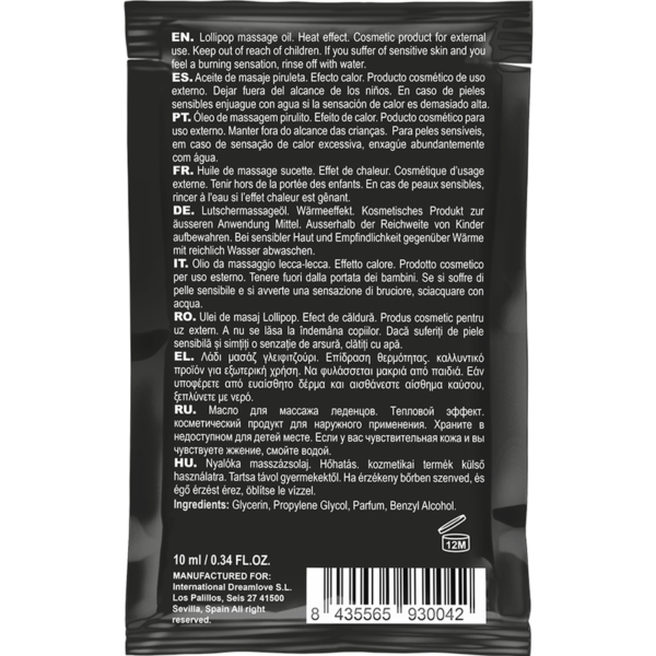 Óleo De Massagem Beijvel De Bolso Com Efeito De Calor Pirulito 10 ml - Coquette Chic Desire - Image 2