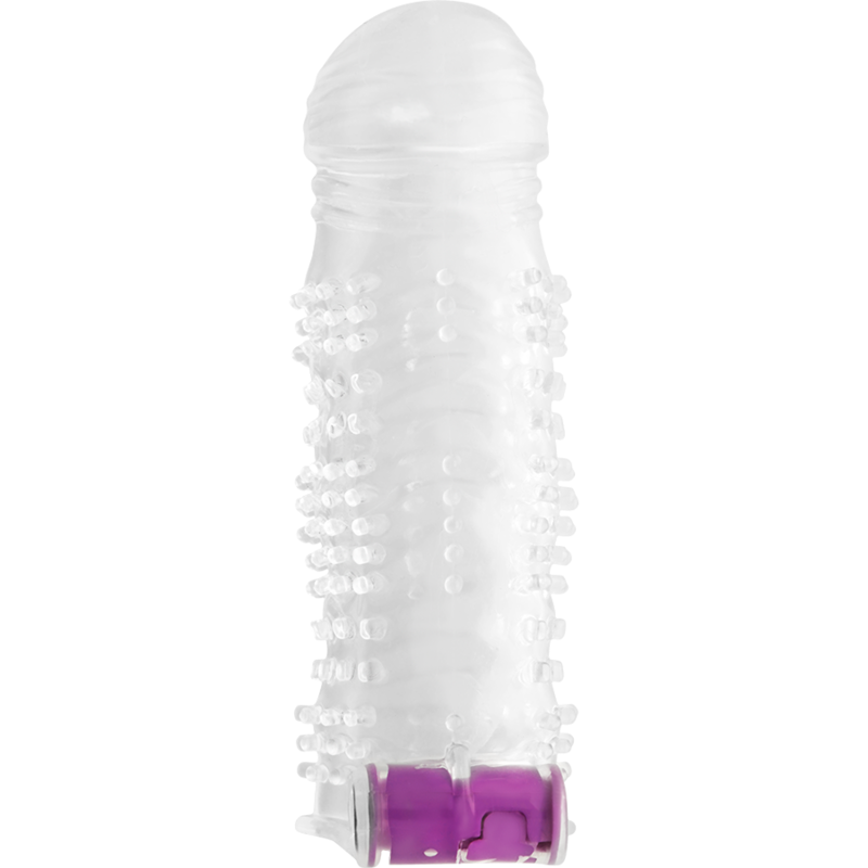Bainha De Pénis Texturada Com Bala Vibrante - Ohmama