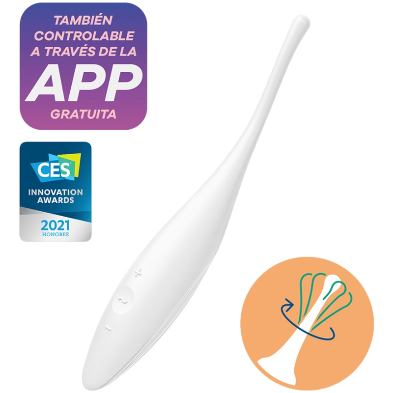 Vibrador Twirling Joy Clit Tip Branco - Satisfyer
