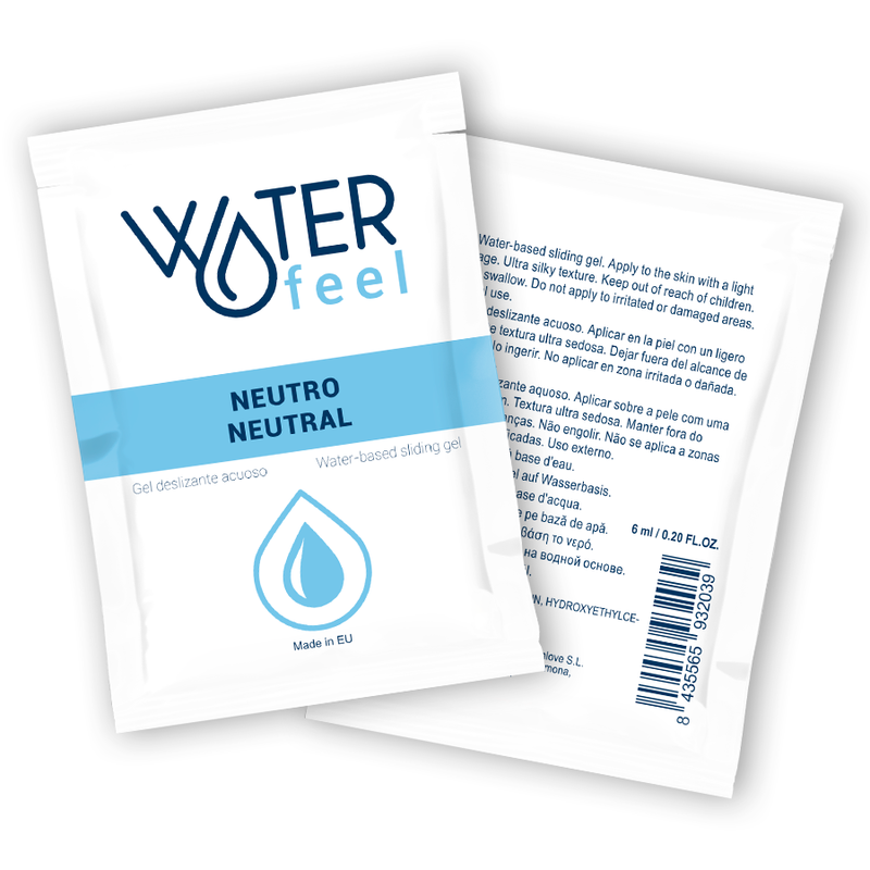 Gel Deslizante Neutro  Base De Gua 6 ml - Waterfeel