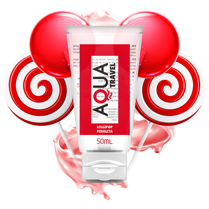 Lubrificante À Base De Água Aqua Travel Sabor Lollipop - 50 ml - Aqua Travel