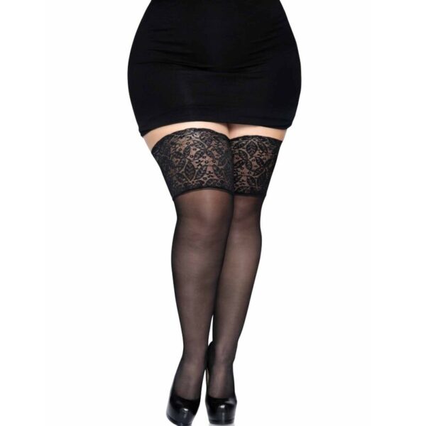 Leg Avenue - Stay Ups Sheer Thigh High Plus Size - Image 3