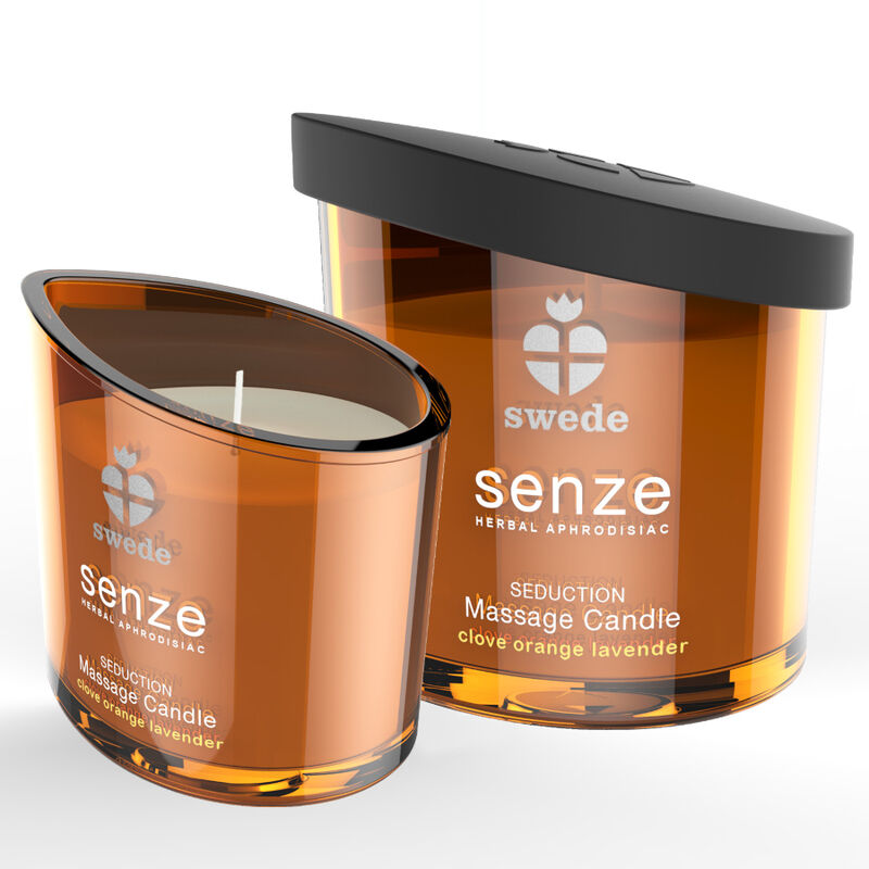Vela De Massagem Senze Seduction - Cravo, Laranja, Lavanda - Swede