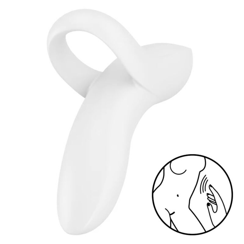 Vibrador De Dedo Bold Lover Branco - Satisfyer