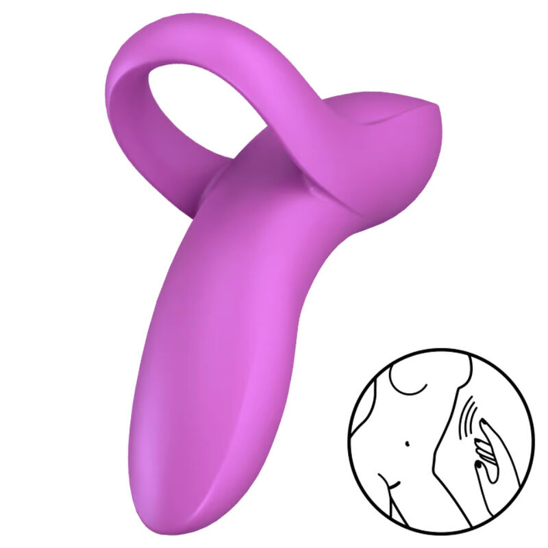 Vibrador De Dedo Bold Lover Rosa - Satisfyer