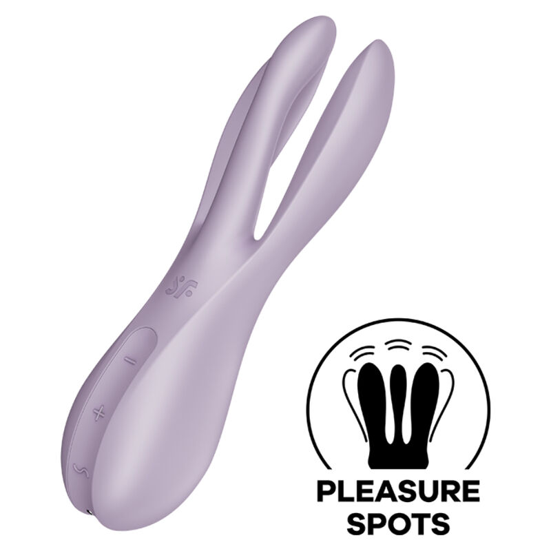 Satisfyer - Vibrador Threesome 2 Violeta