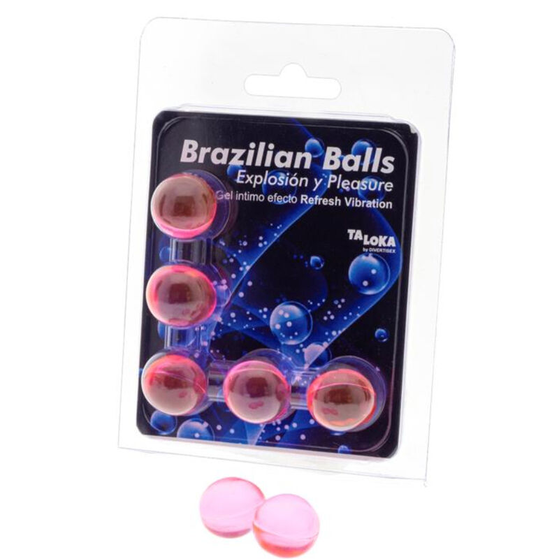 Taloka - 5 Bolas Brasileiras Refresh Gel Efeito Vibrante Emocionante