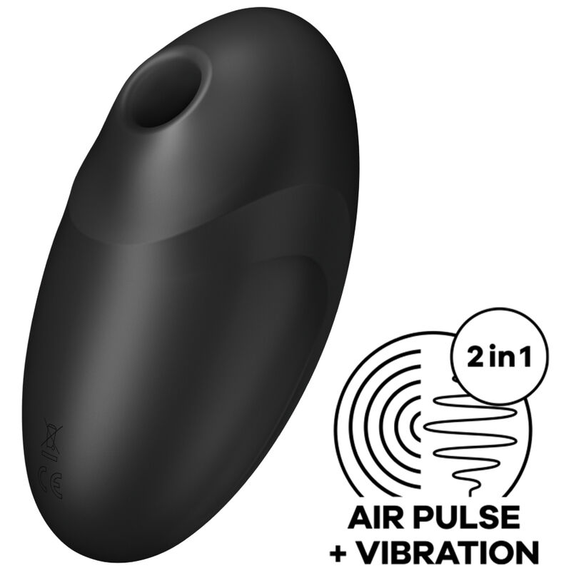 Estimulador E Vibrador De Pulso De Ar Vulva Lover 3 Preto - Satisfyer