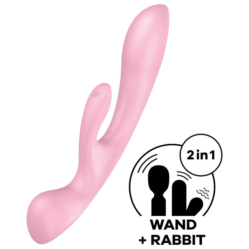 Satisfyer - Vibrao Híbrida Triple Oh Rosa