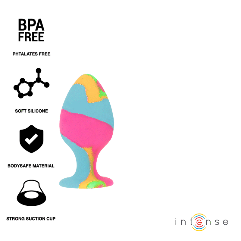 Conjunto De Plugues De Silicone Multicolor - Intense