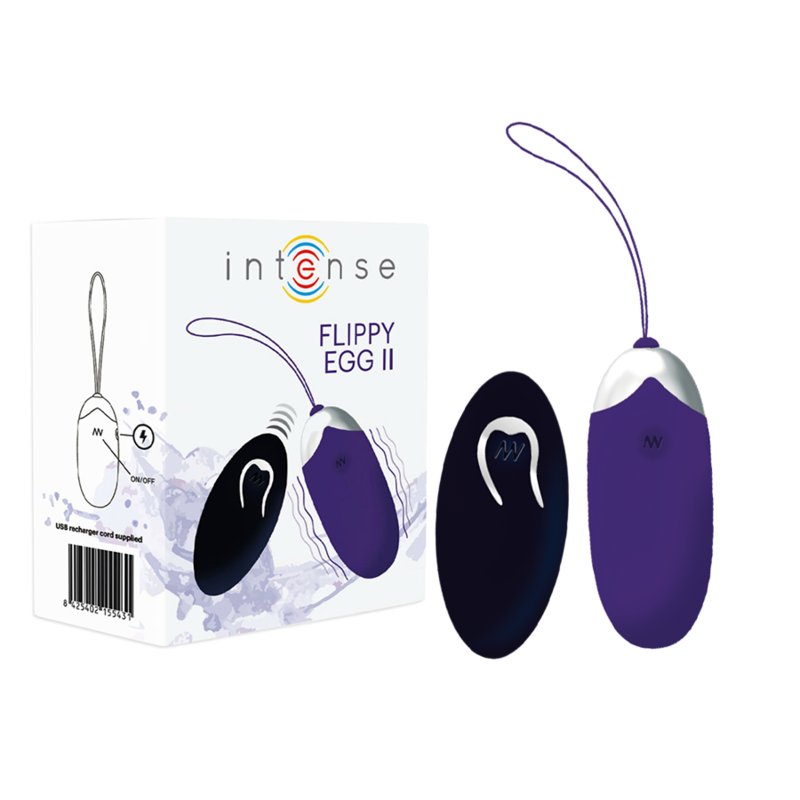 Flippy Ii Vibrante Ovo Com Controle Remoto Roxo - Intense