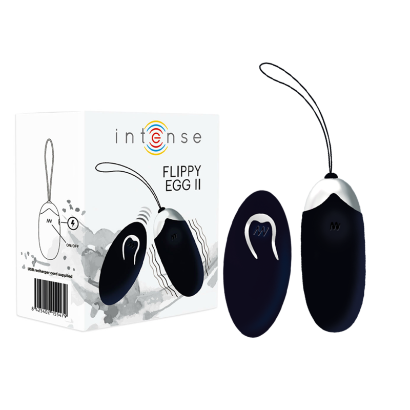 Flippy Ii Vibrante Ovo Com Controle Remoto Preto - Intense