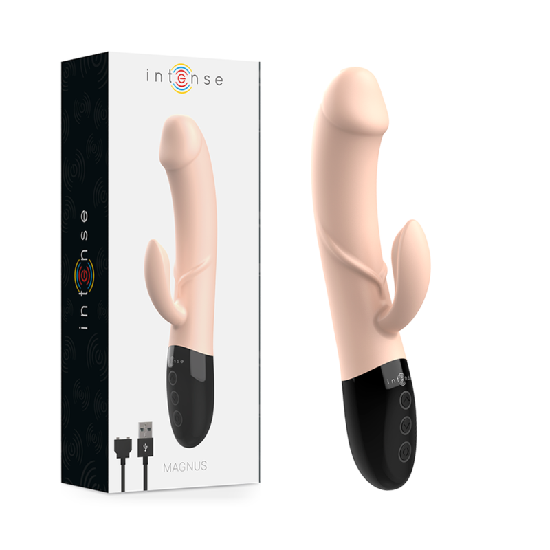Vibrador Recarregvel Magnus Dual Natural - Intense