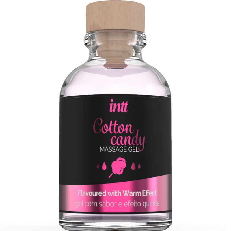 Gel De Massagem Com Sabor Algodão Doce E Efeito Aquecente - Intt Massage & Oral Sex