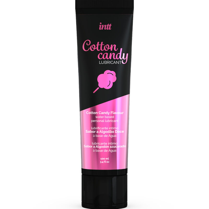 Lubrificante Íntimo À Base De Água Delicioso Sabor De Algodão Doce - Intt Lubricants
