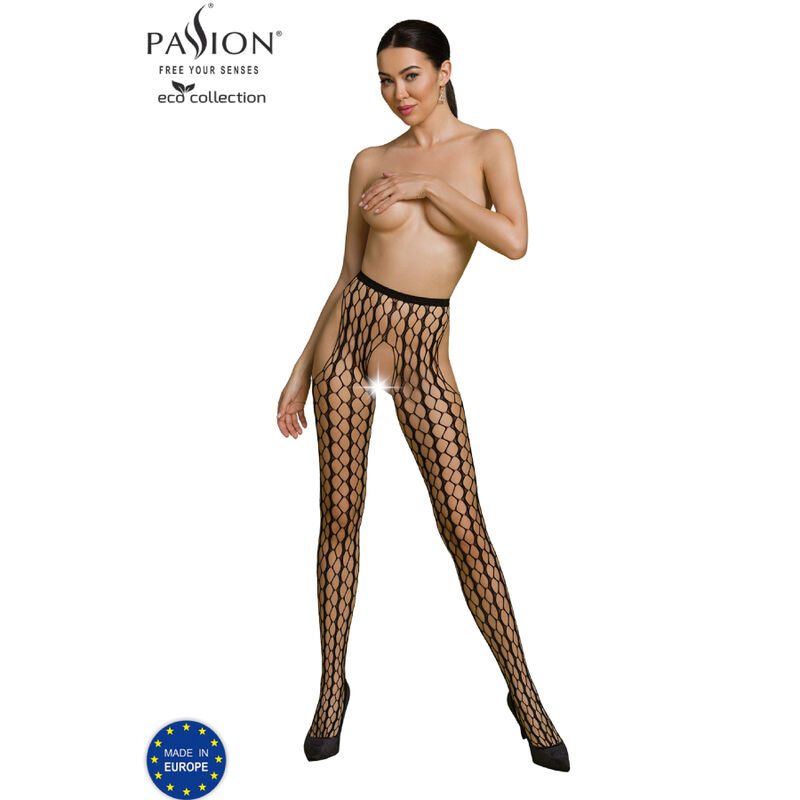 Passion - Coleo Eco Bodystocking Eco S007 Preto