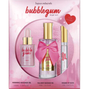 Bijoux - Indiscrets Kit Bubblegum Play Com Óleo Gel E Lip Gloss