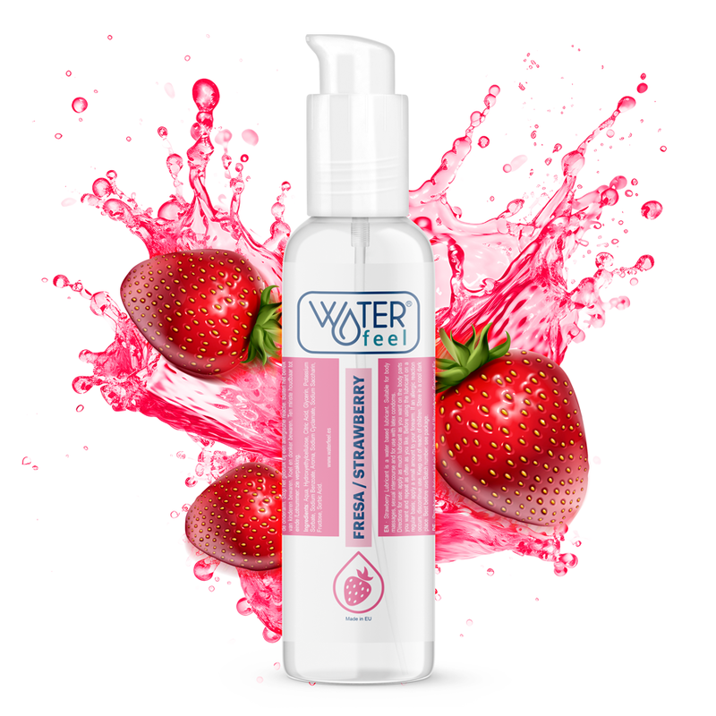 Lubrificante À Base De Água De Morango 175 ml - Waterfeel