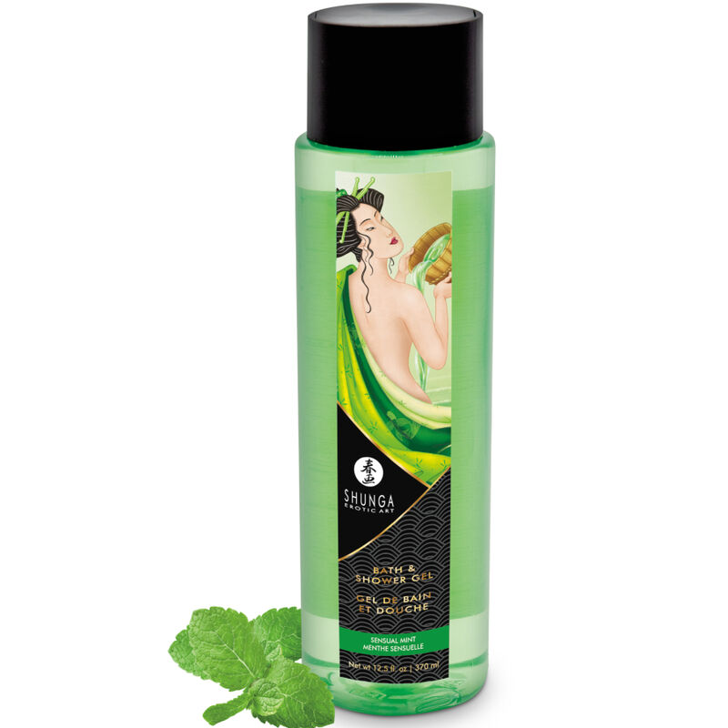 Gel De Banho E Duche Sensual Hortelã 370 ml - Shunga