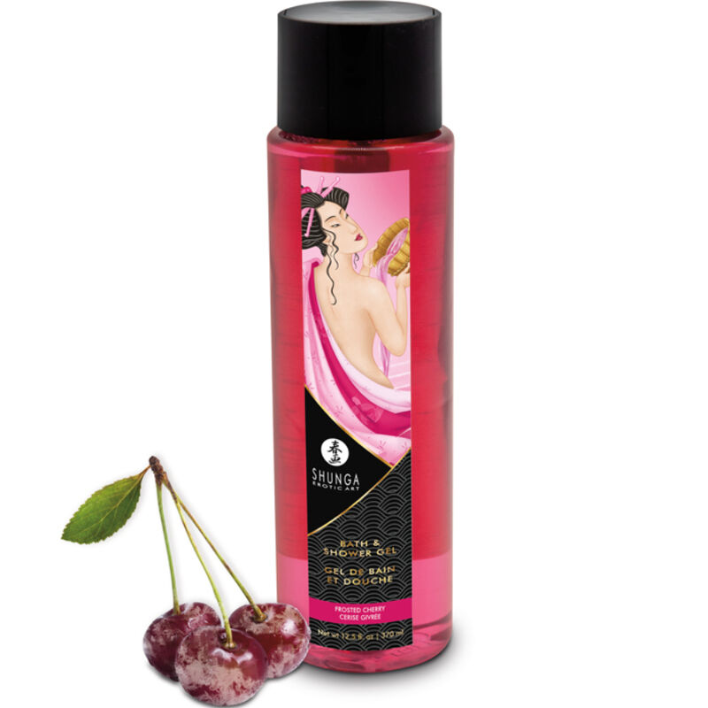 Gel De Banho E Duche Cereja Frosted 370 ml - Shunga
