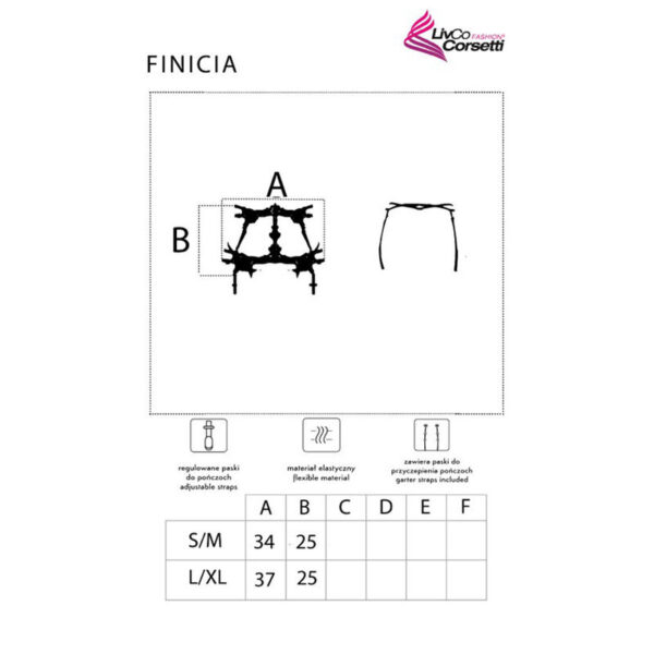 Livco Corsetti Fashion - Finicia Lc90725 Cinto-Liga Preto L/Xl - Image 6