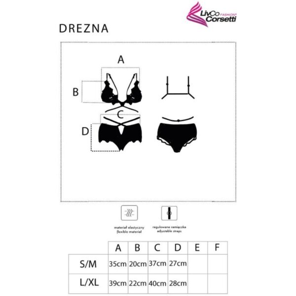 Livco Corsetti Fashion - Drezna Lc 90733 Bra + Cala Preta L/Xl - Image 5