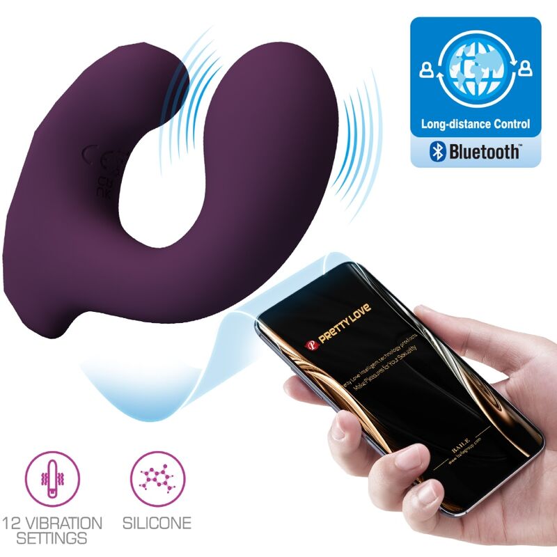 Billy Controle Remoto Vibration Roxo Aplicativo Grátis - Pretty Love