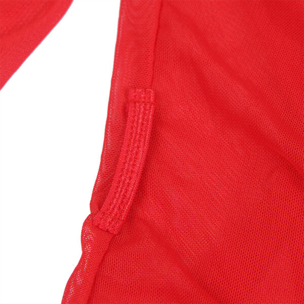 Robe Em Tecido Transparente Com Detalhe De Renda Vermelho L/Xl - Subblime - Image 9