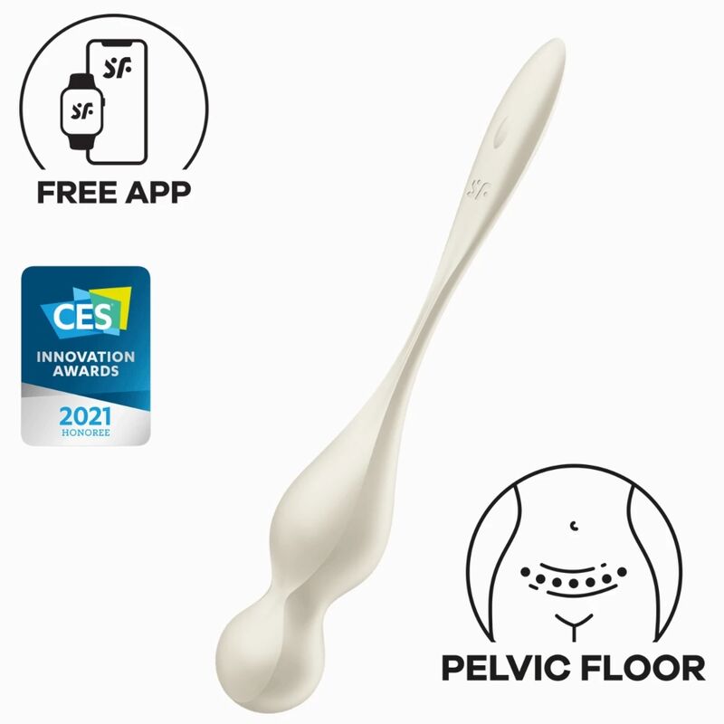 Bolas Vibratórias De Kegel Love Birds Branco - Satisfyer