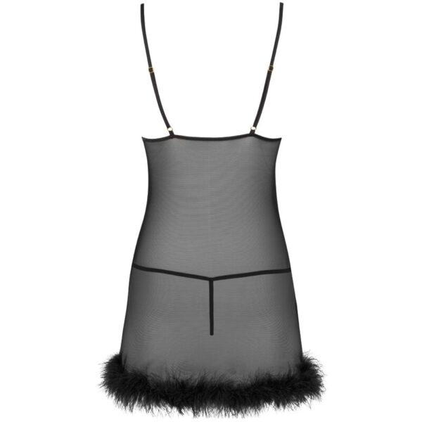 Livco Corsetti Fashion - Conjunto Zerunam Babydoll + Tanga Preta - Image 4