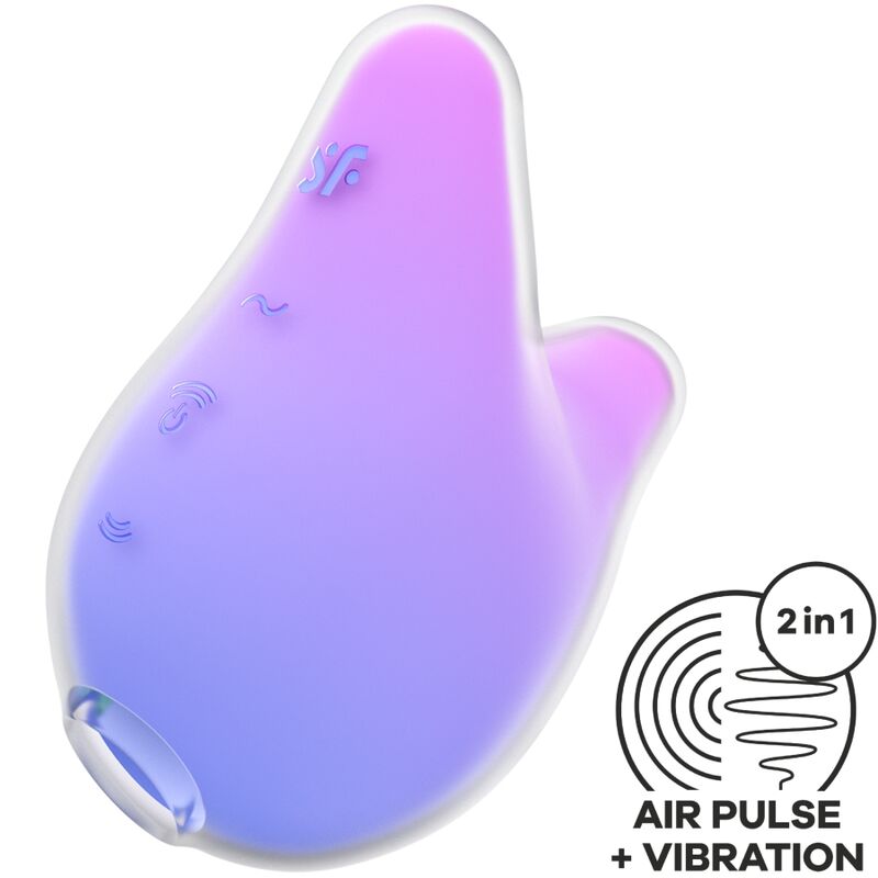 Mermaid Vibes Estimulador E Vibrador Violeta E Rosa - Satisfyer