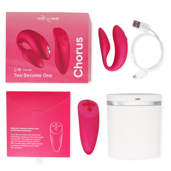 We-Vibe - Vibrador We Vibe Chorus Para Casais Com Squeeze Control Rosa - Image 6