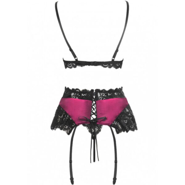 Livco Corsetti Fashion - Nahir Lc 20214 Sutiã + Calcinha + Cinto-Liga L/Xl - Image 3