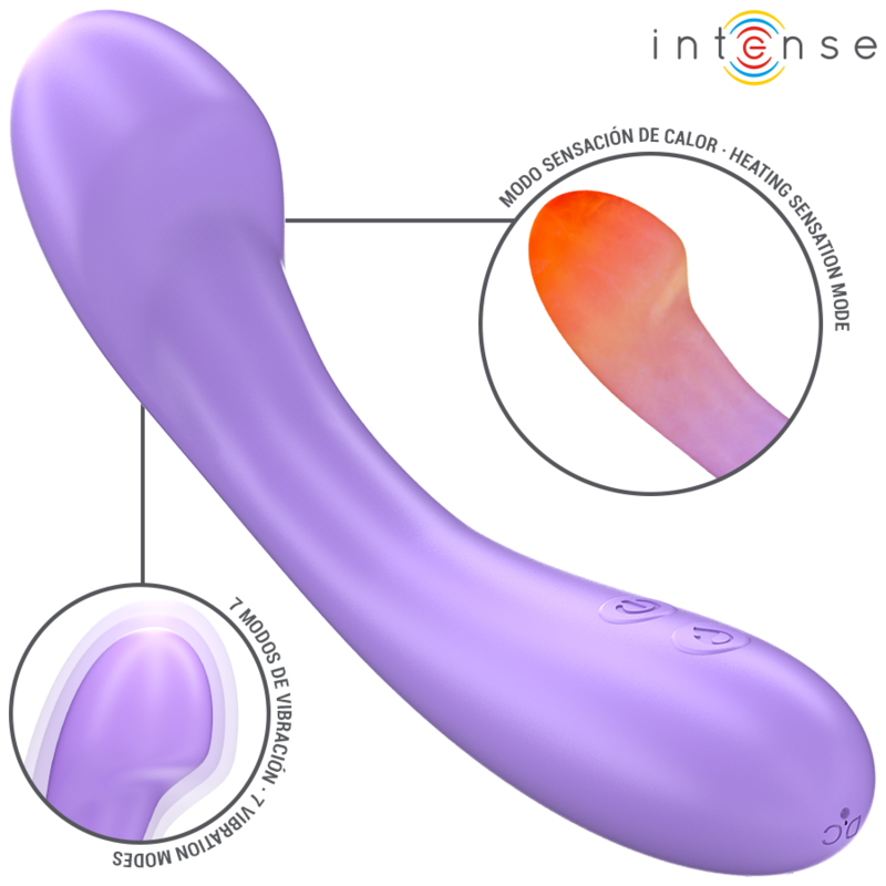 Becky Vibrador 19 Cm Aquecível 7 Vibrações Roxo - Intense