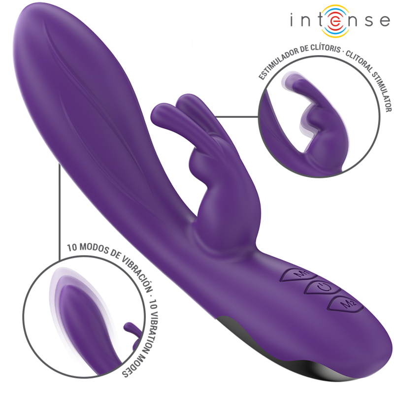 Randall Rabbit Vibrador 10 Vibrações Roxo - Intense
