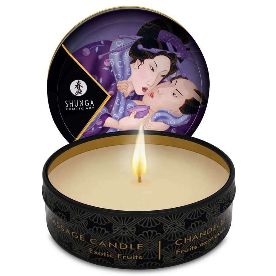 Mini Caress By Candelight Vela De Massagem De Frutas Exóticas 30 ml - Shunga