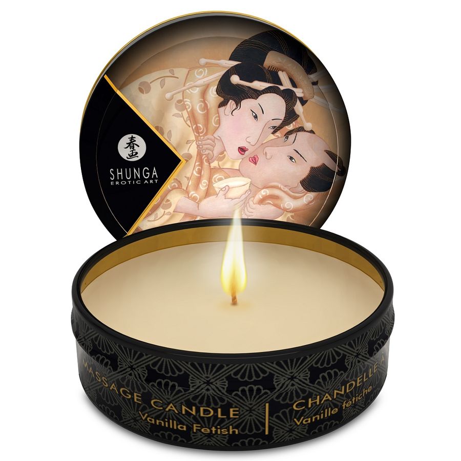 Mini Caress By Candelight Vanilla Massage Vela 30 ml - Shunga