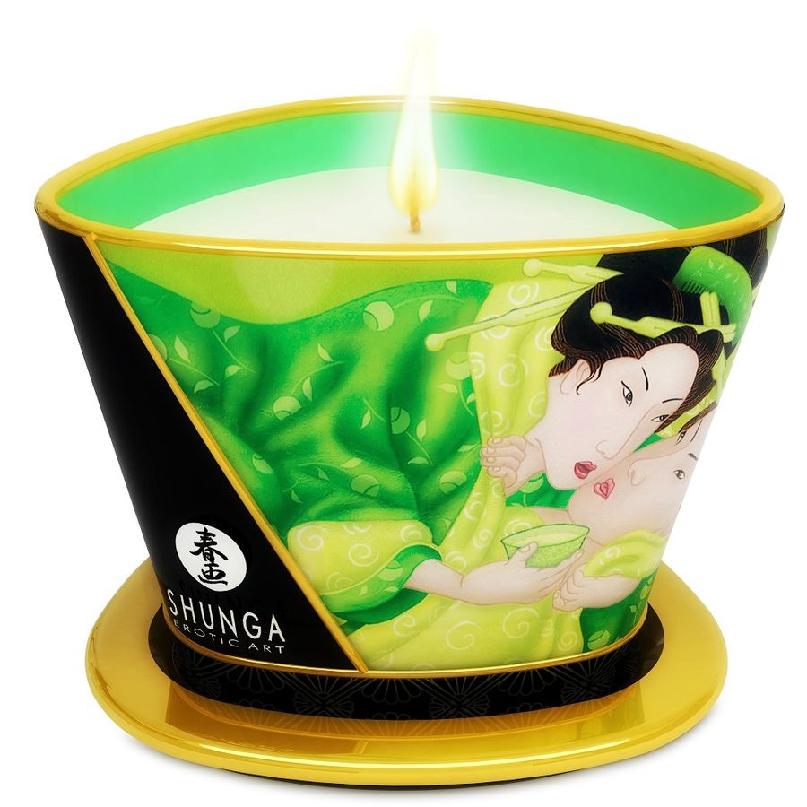 Mini Caress By Candelight Massage Vela T Verde 170 ml - Shunga