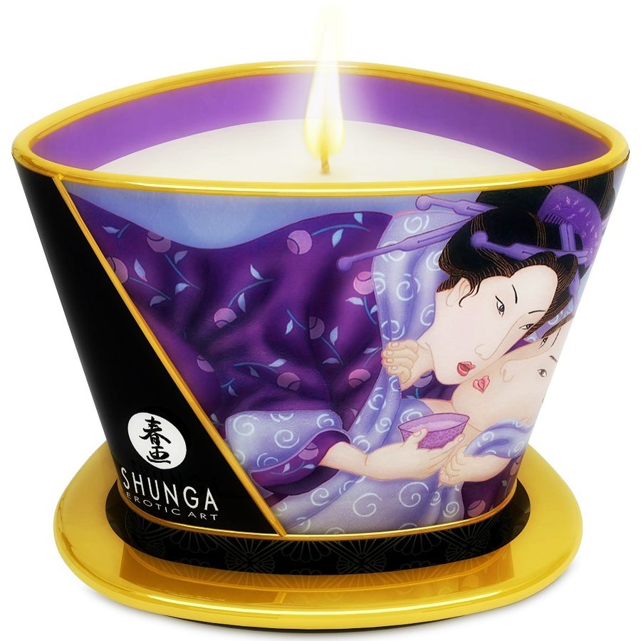 Mini Caress By Candelight Vela De Massagem De Frutas Exóticas 170 ml - Shunga