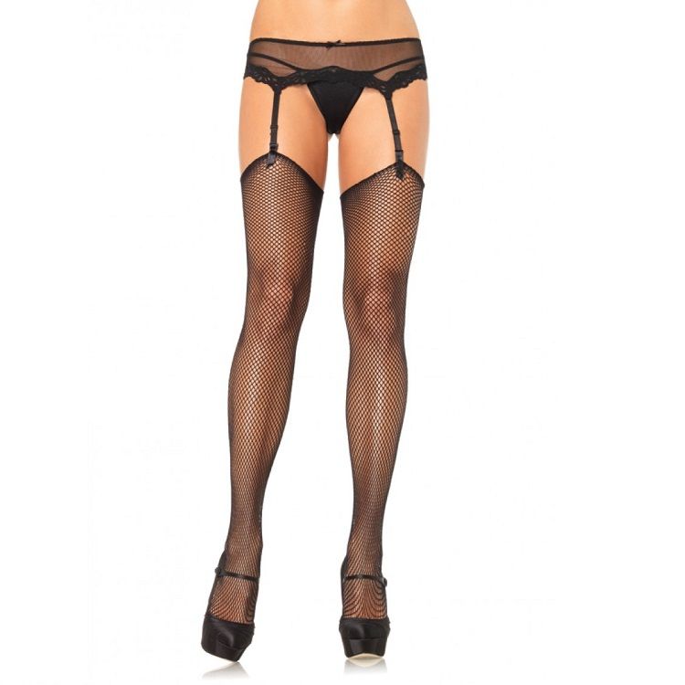 Meias Net Sem Silicone Autoadesivo Superior - Leg Avenue