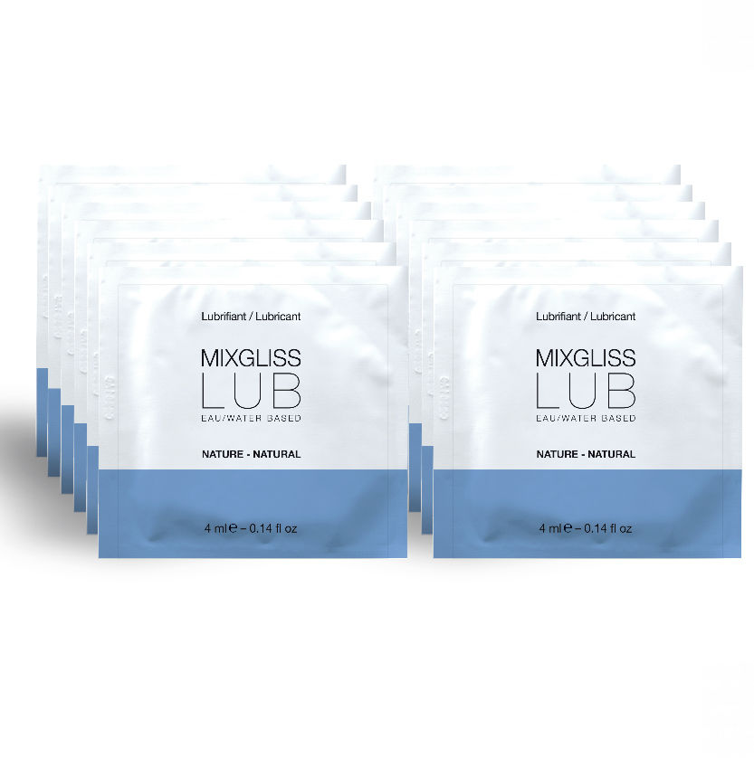 Mixgliss - Lubrificante Natural Base De Gua 12 Dose Única 4 Ml