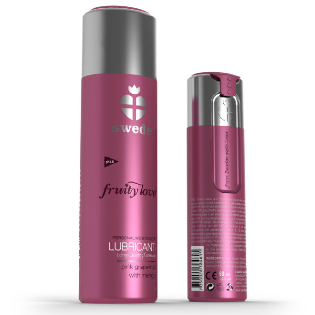 Swede - Lubrificante Fruity Love Rosa Toranja Com Manga 100 Ml