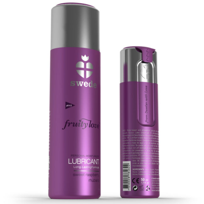 Lubrificante Fruity Love Framboesa Rhubarb 50 ml - Swede