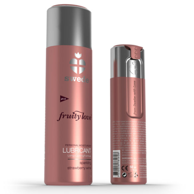 Fruity Love Lubrificante Espumante Morango Vinho 50 ml - Swede