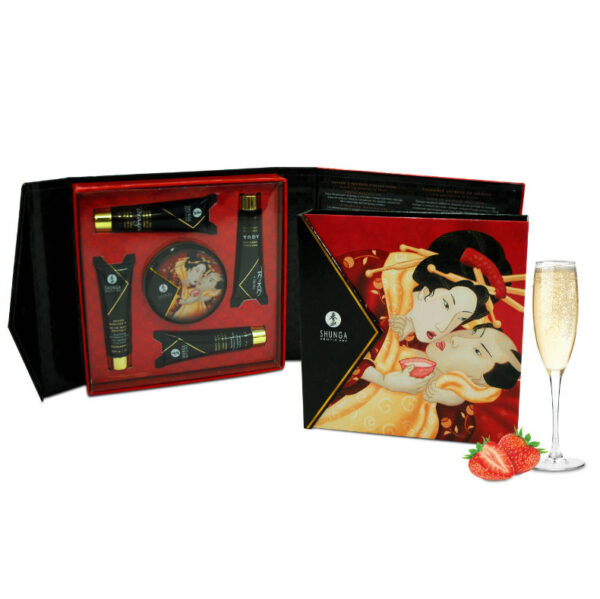 Kit Secreto De Morangos E Cava De Geixa - Shunga - Image 2
