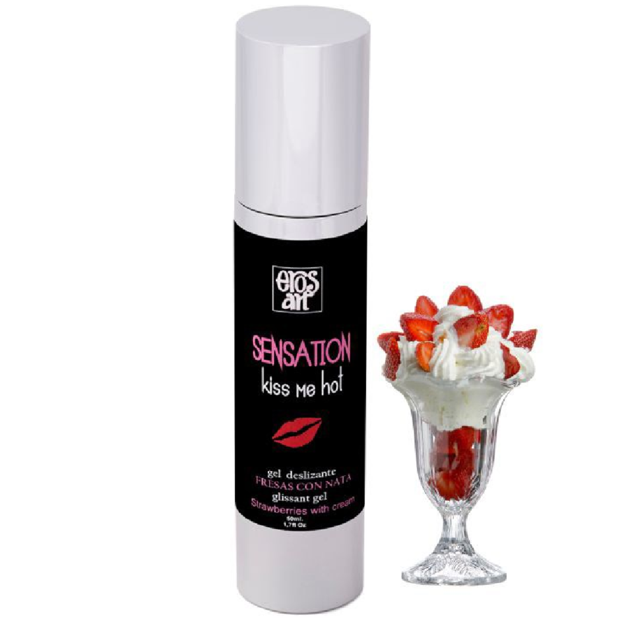 Eros-Art - Sensattion Lubrificante Natural Morangos Com Creme 50 Ml