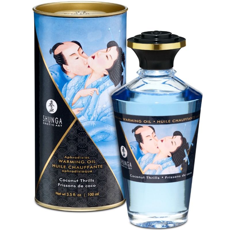 Óleo De Massagem Com Efeito Calor Sabor De Coco 100 ml - Shunga