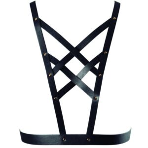 Bijoux - Indiscrets Maze Arnês Cruzado Com Decote - Preto