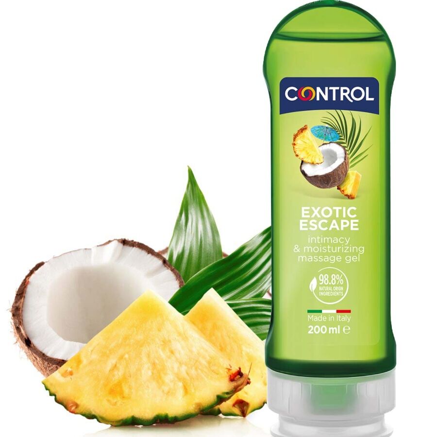 2 En 1 Massagem & Prazer Exótico 200 ml - Control