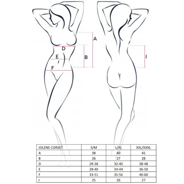 Passion - Woman Jolene Corset Preto Tamanho L/Xl - Image 3